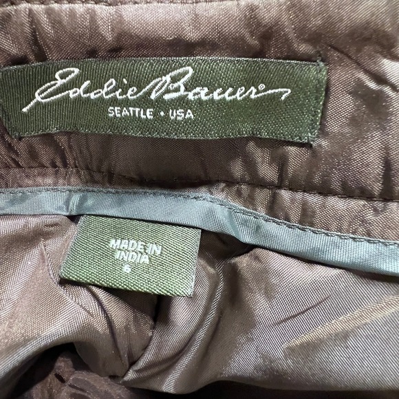 Eddie Bauer Womens Size 6 Wool Silk Blend Trousers Blakely Fit Brown Dress Pants - Picture 7 of 16